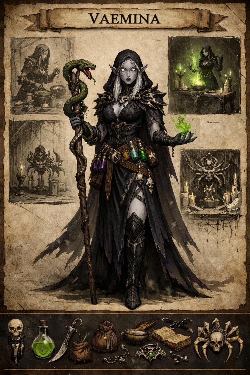 Twisted - Meet Vaemina, a drow alchemist of the Doctrine of Death and ...