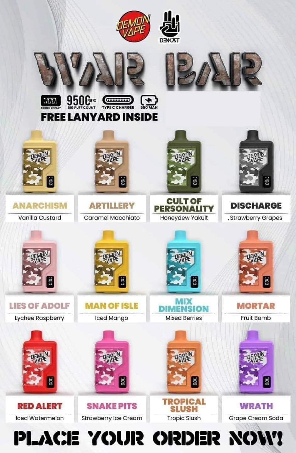 VG - Main - We're Open! 🛒🛒🛒 WAR BAR by DEMONVAPE X DENKAT... | Facebook