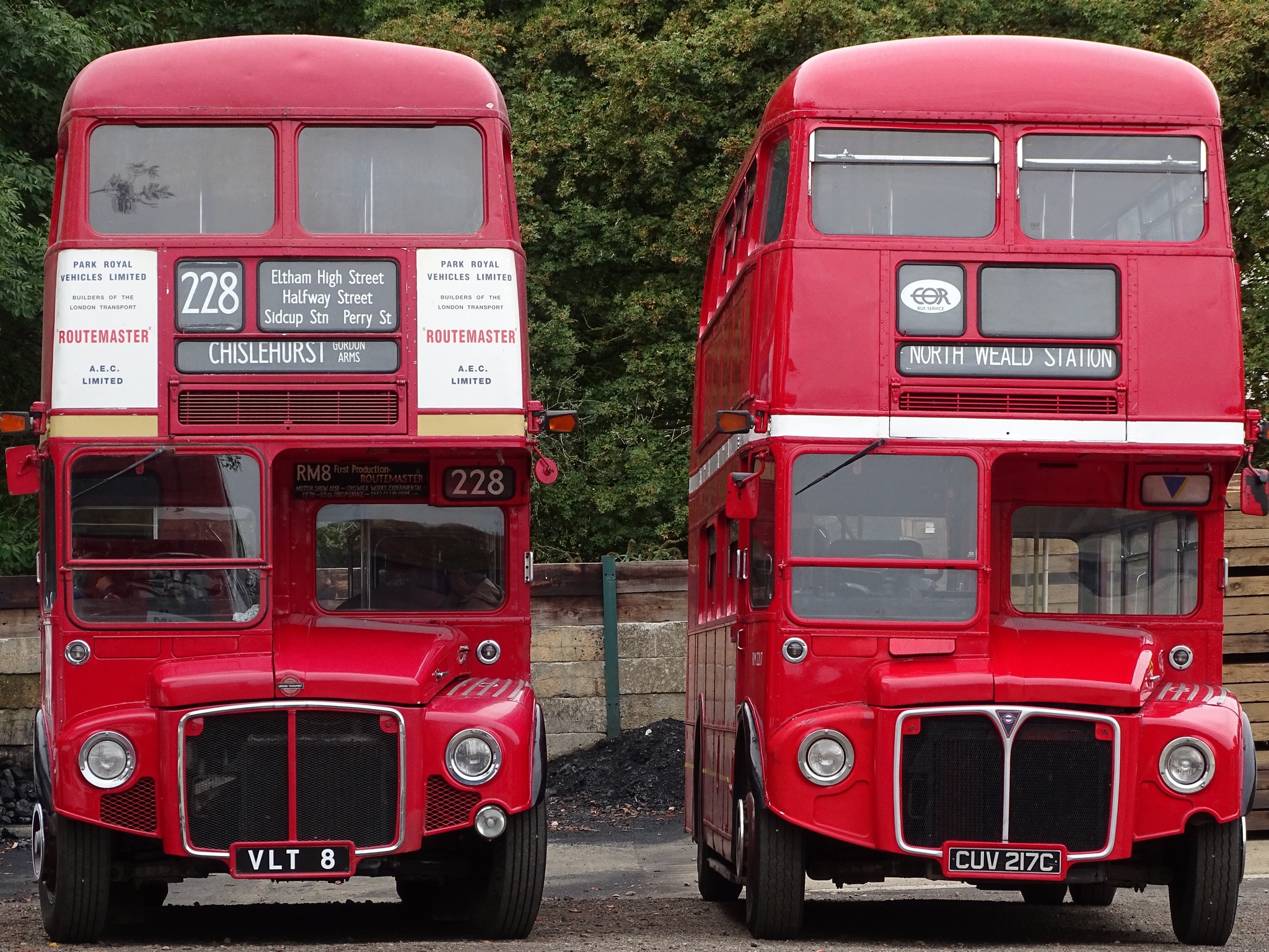 Friends of Buses and Coaches | Routemaster bus RM8 reg VLT 8 & RM2217 ...
