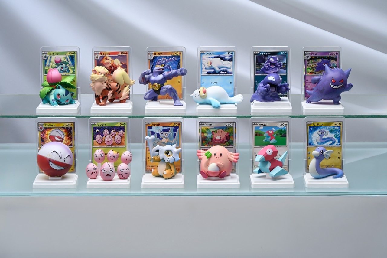 Pokemon card illustration figure collection release in Japan