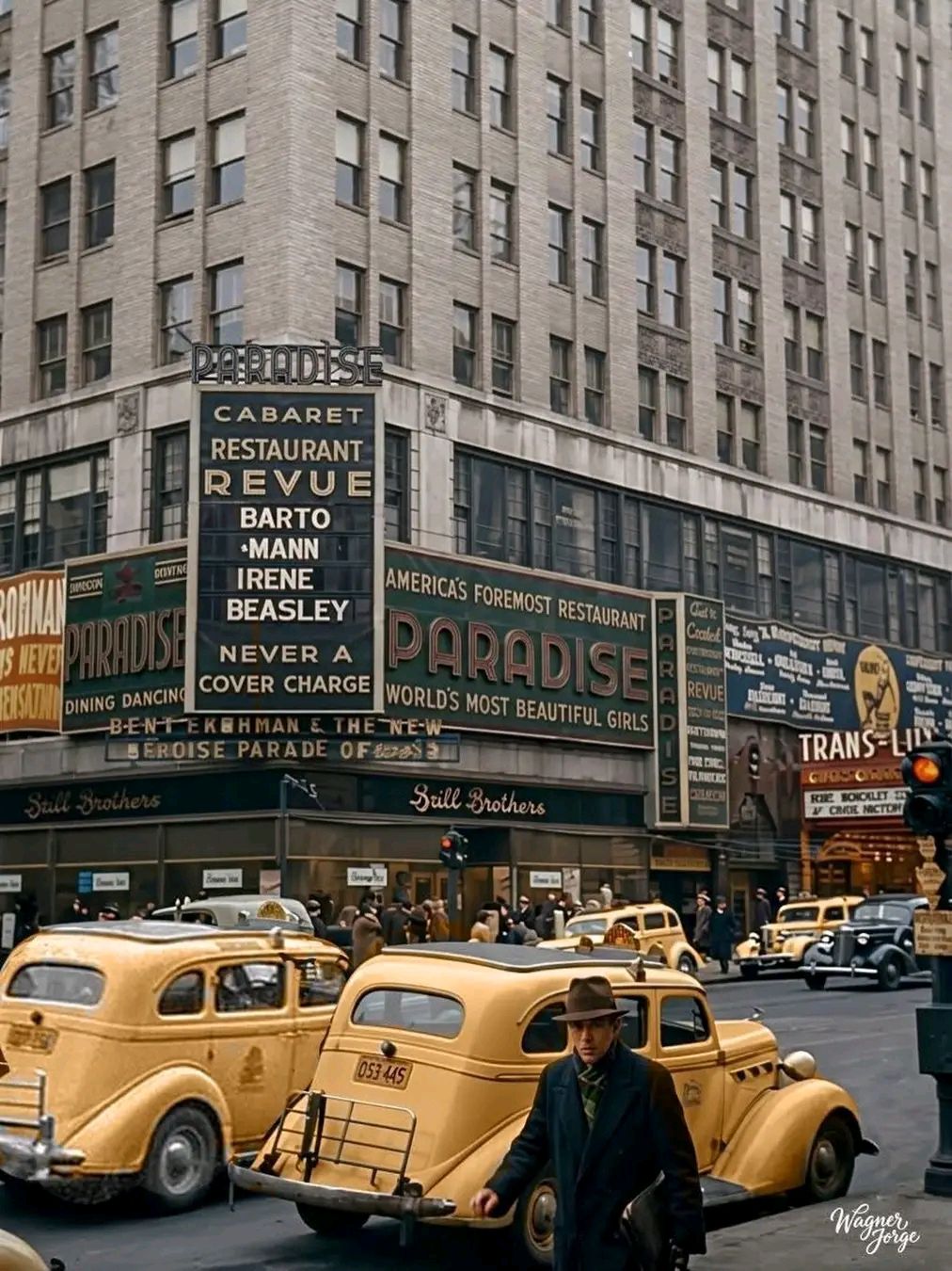 Historic Brill Building in 1950s Manhattan