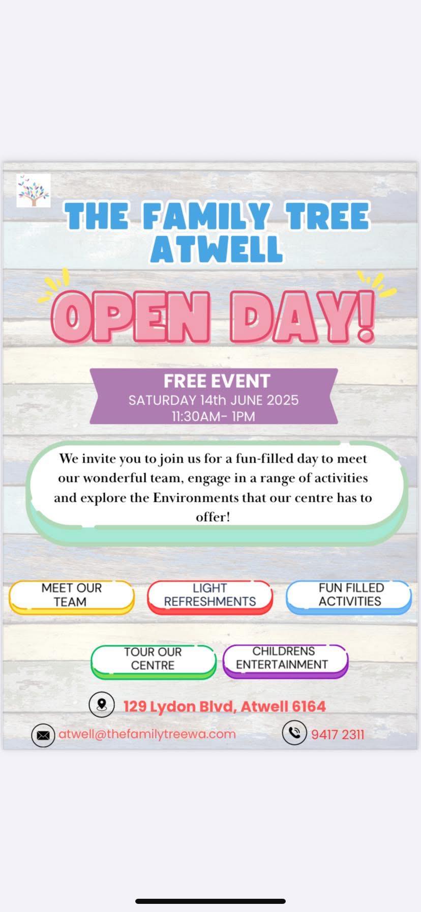 The Family Tree Early Learning Centre Atwell | Perth WA