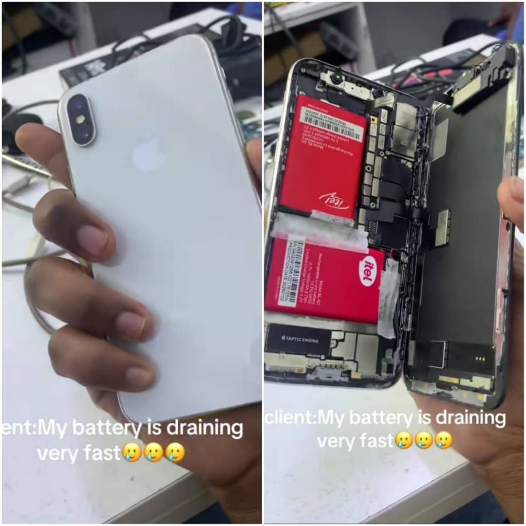 iPhone X 500gb Face ID 👀 Battery health: unlimited 😂 25k 😂