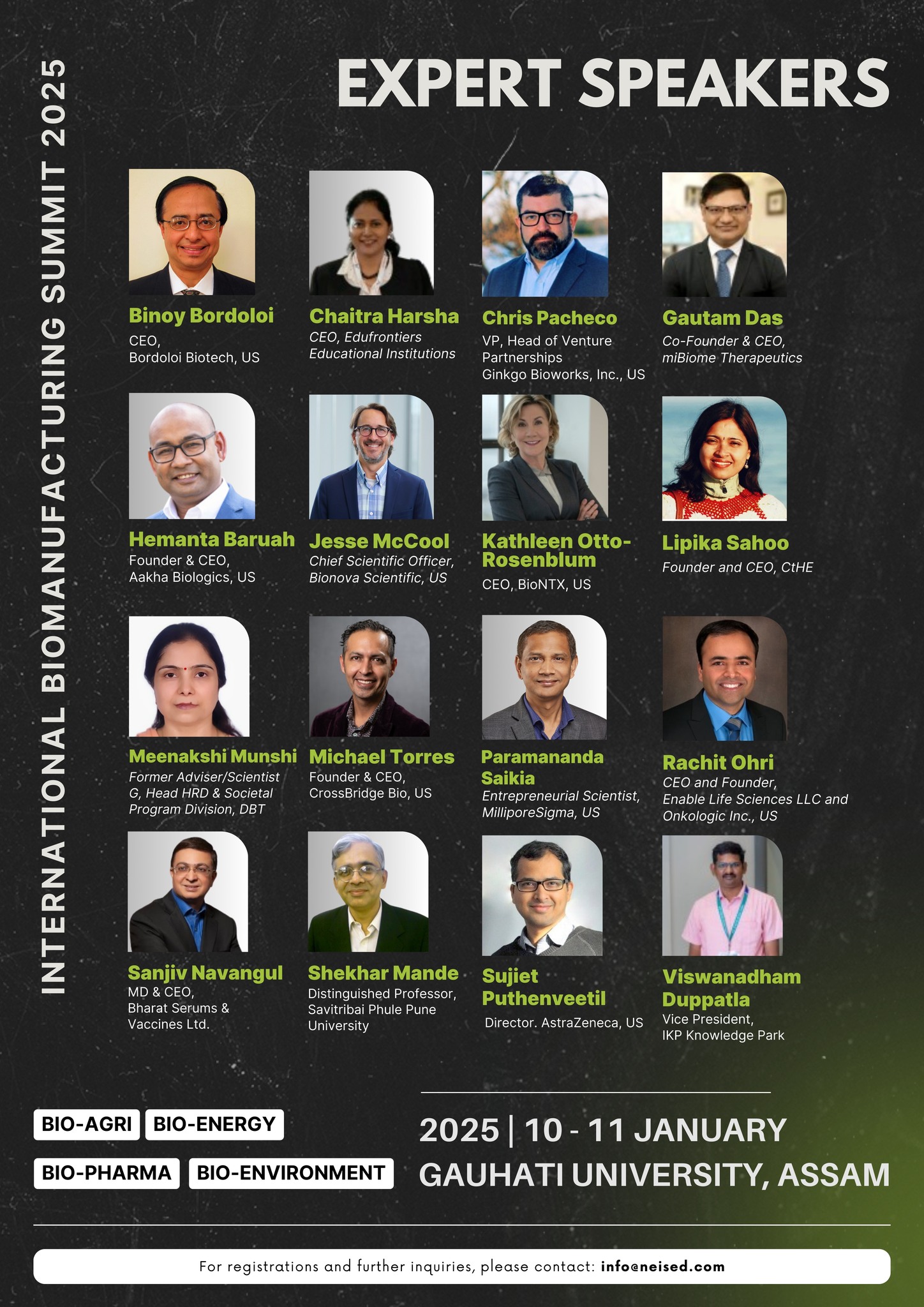 We are proud to announce the distinguished speakers for the ...