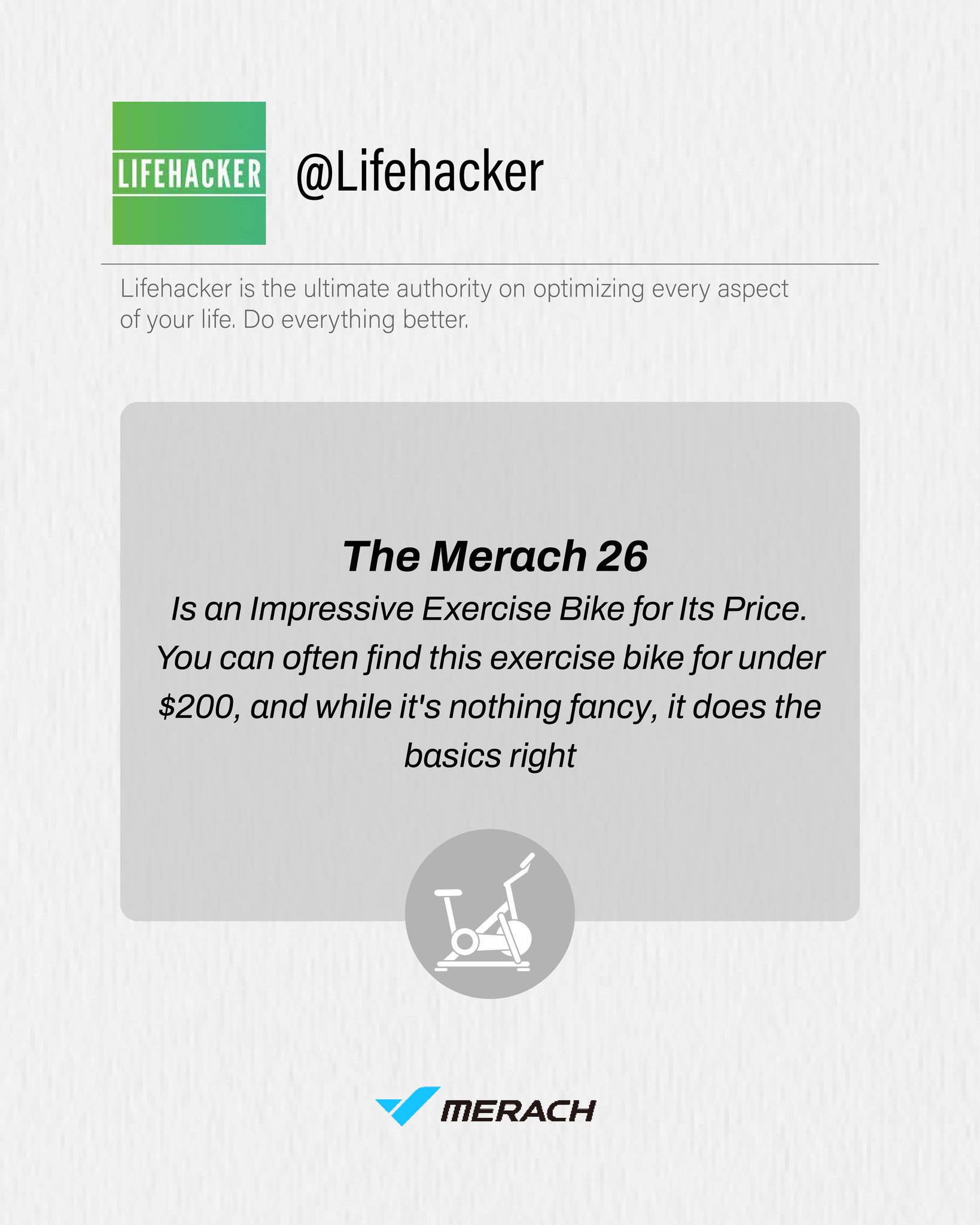 Merachfit.us - 📰 MERACH in the spotlight! Lifehacker calls... | Facebook
