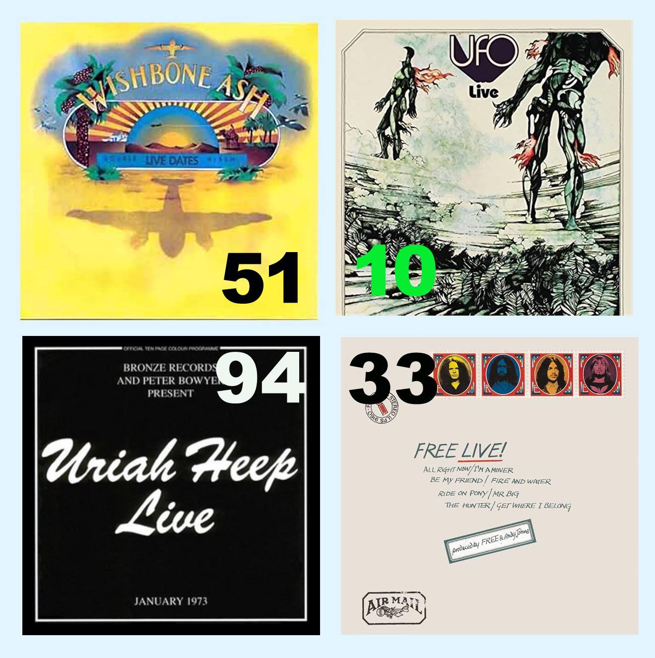 Uriah Heep & Wishbone Ash CD まとめ