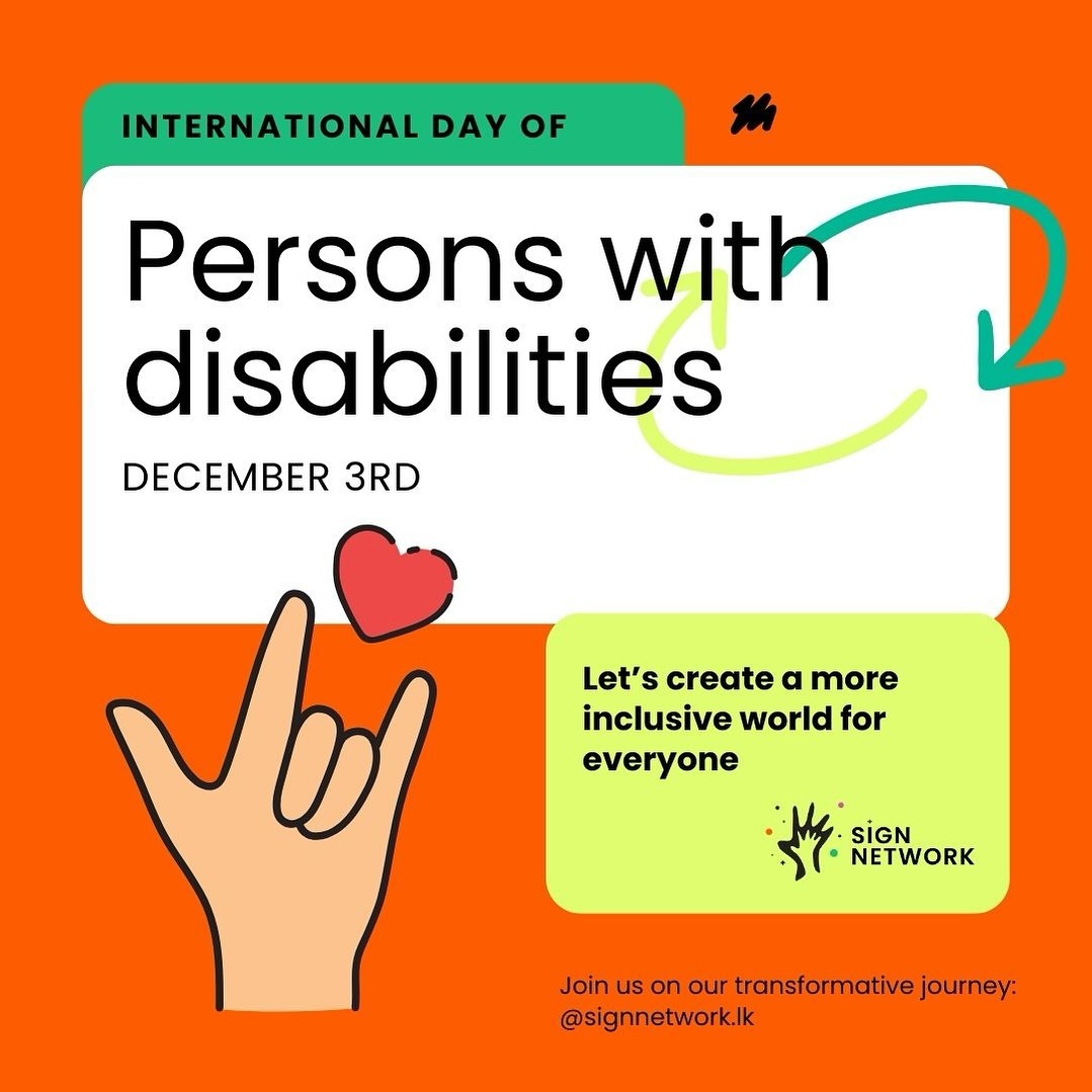 Sign - December 3rd marks the United Nations International Day of ...