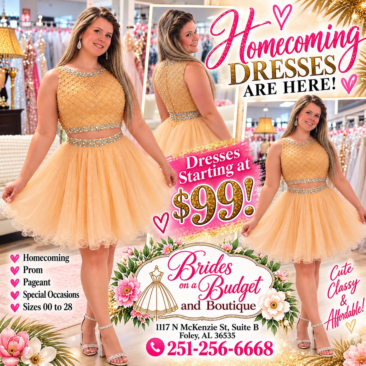 formal dresses foley al Affordable homecoming at Budget Brides and Boutique in variant-L200D-WCECI