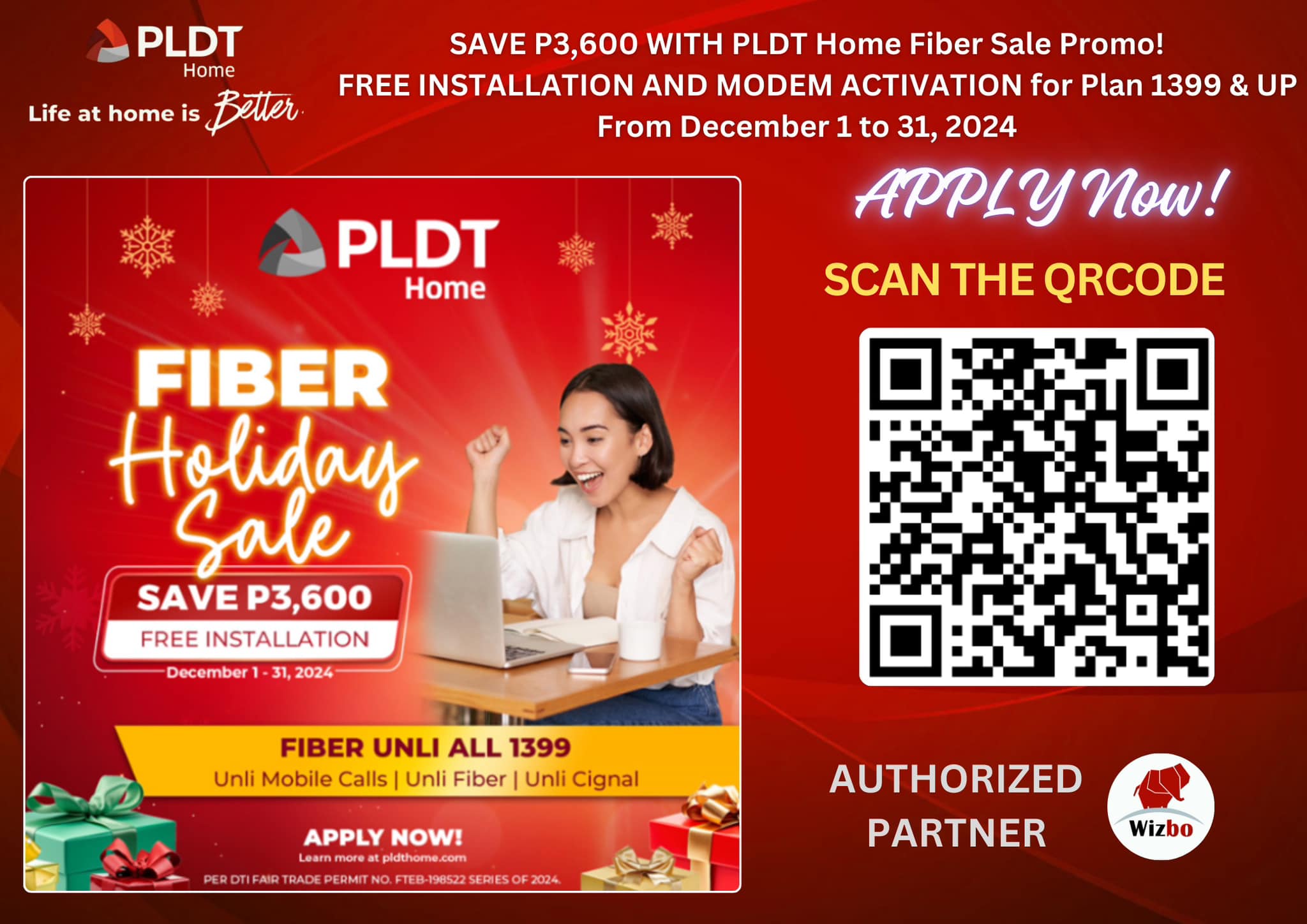 Wizbo - Stay Close This Christmas with PLDT Home Fiber! 🎄 It’s the ...