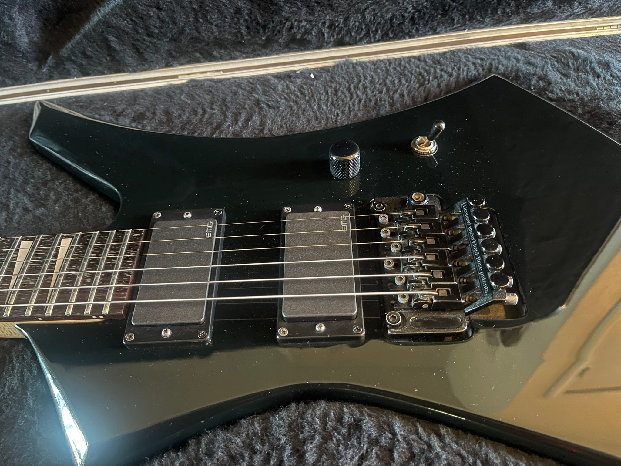 Jackson Kelly guitar with EMG 81 and 85 pickups