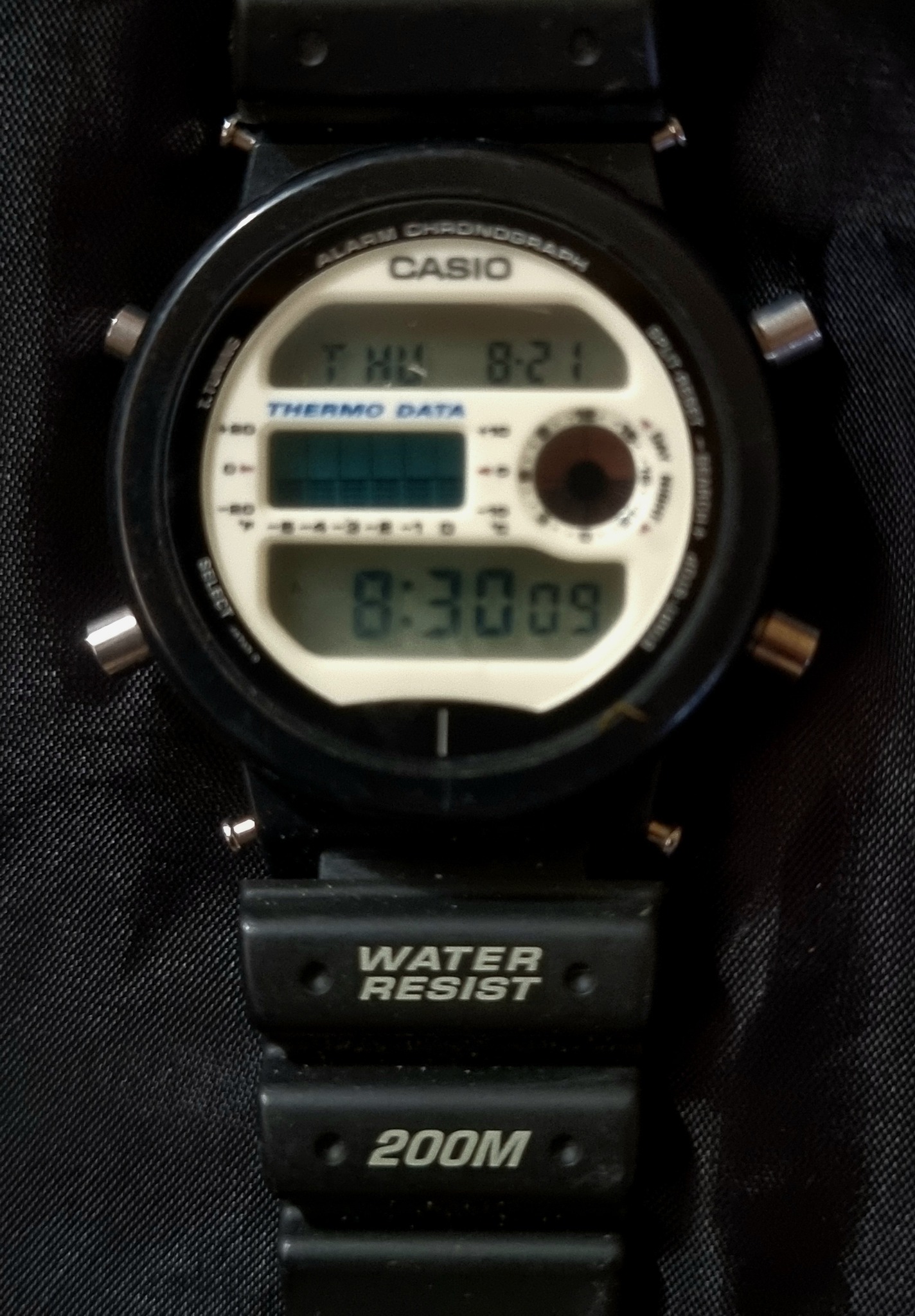 Vintage CASIO G-SHOCK DW-6100 Thermo Sensor DIGITAL