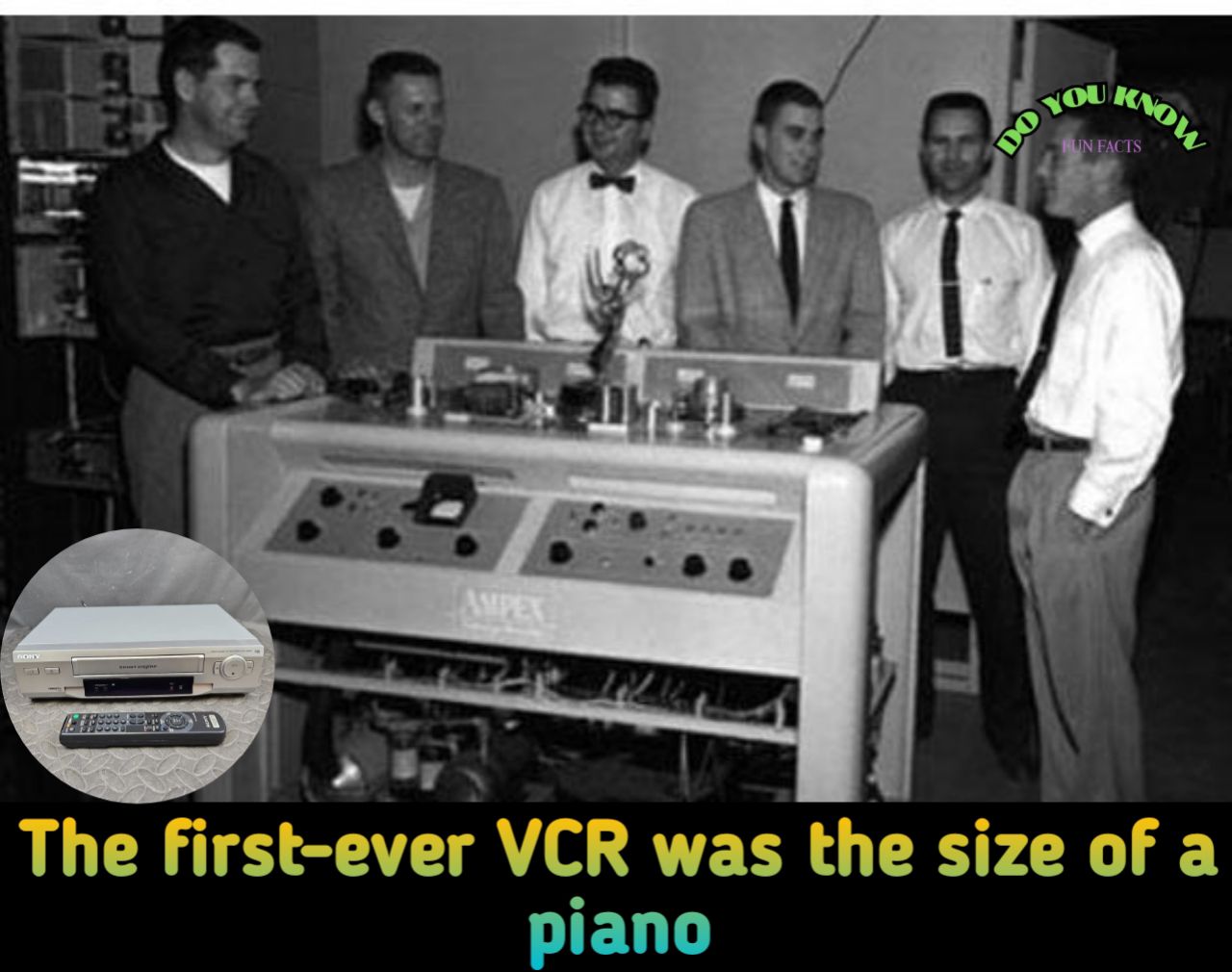 First video cassette recorder introduction