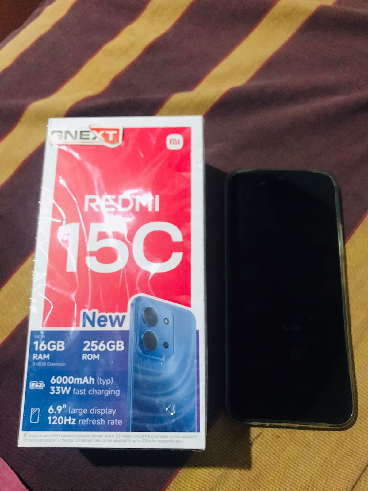 Redmi 15c 16GB+256 ?16GB ram ?256GB storage ?50MP main camera 