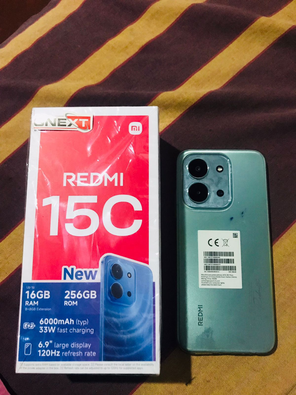 Redmi 15c 16GB+256 ?16GB ram ?256GB storage ?50MP main camera 