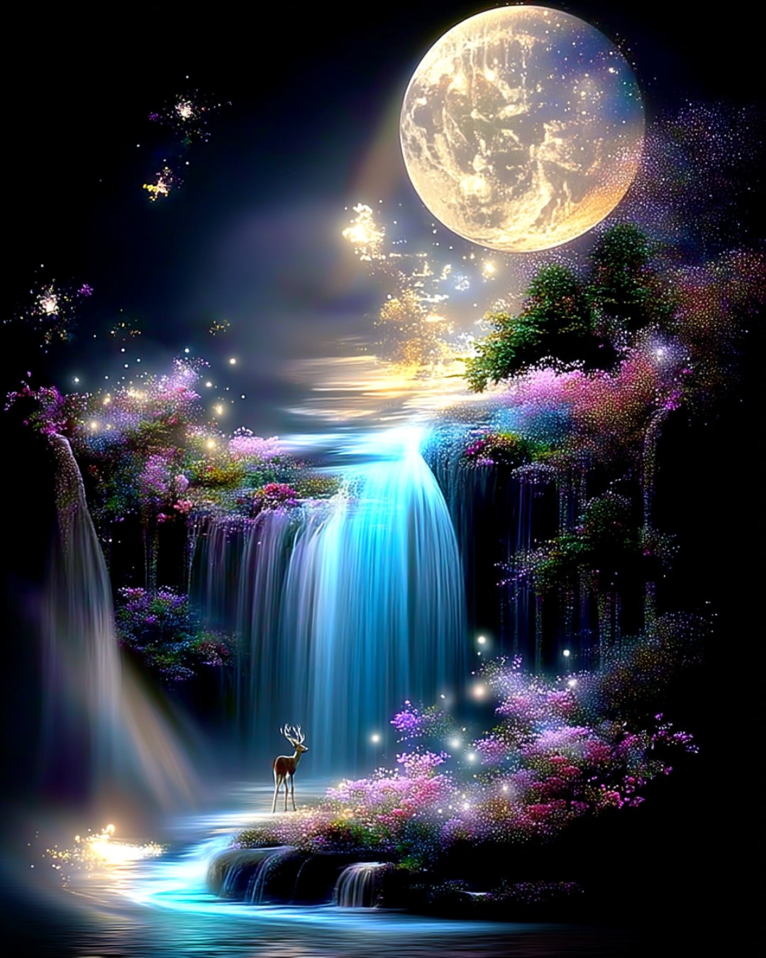 Moonlit - Step into a magical, moonlit realm where nature and fantasy ...