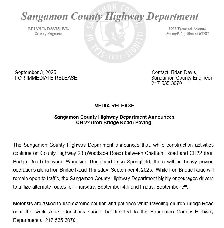 Sangamon - Ball-Chatham CUSD5 Chatham IL Police Department WMAY News ...