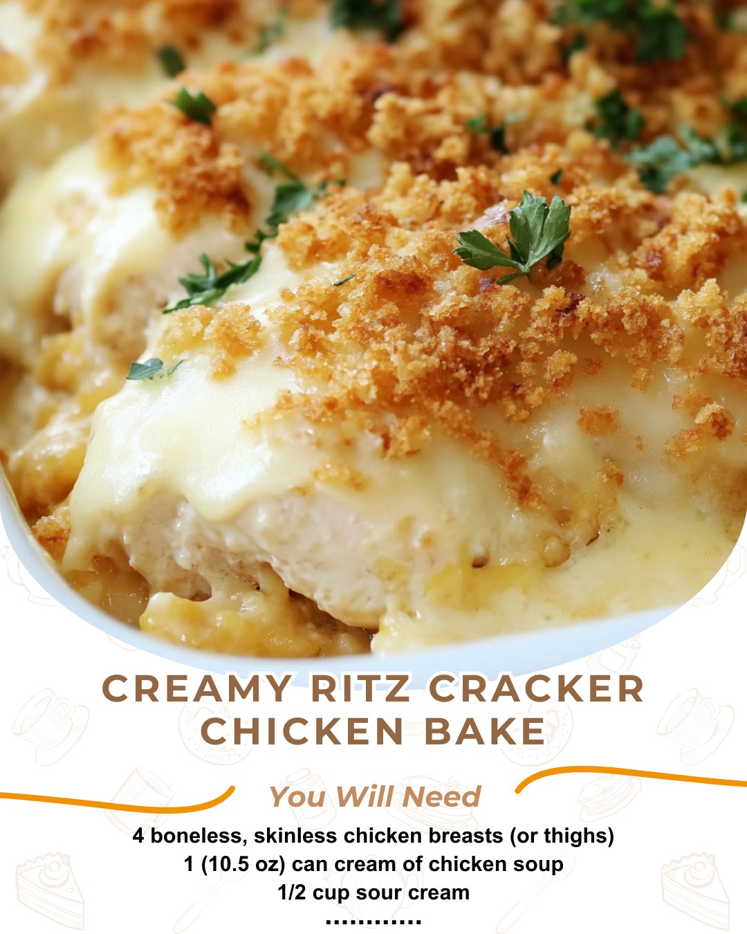 Grandma's Homemade Recipes - 🍗🧈 Creamy Ritz Cracker Chicken Bake 🧄🧀 ...