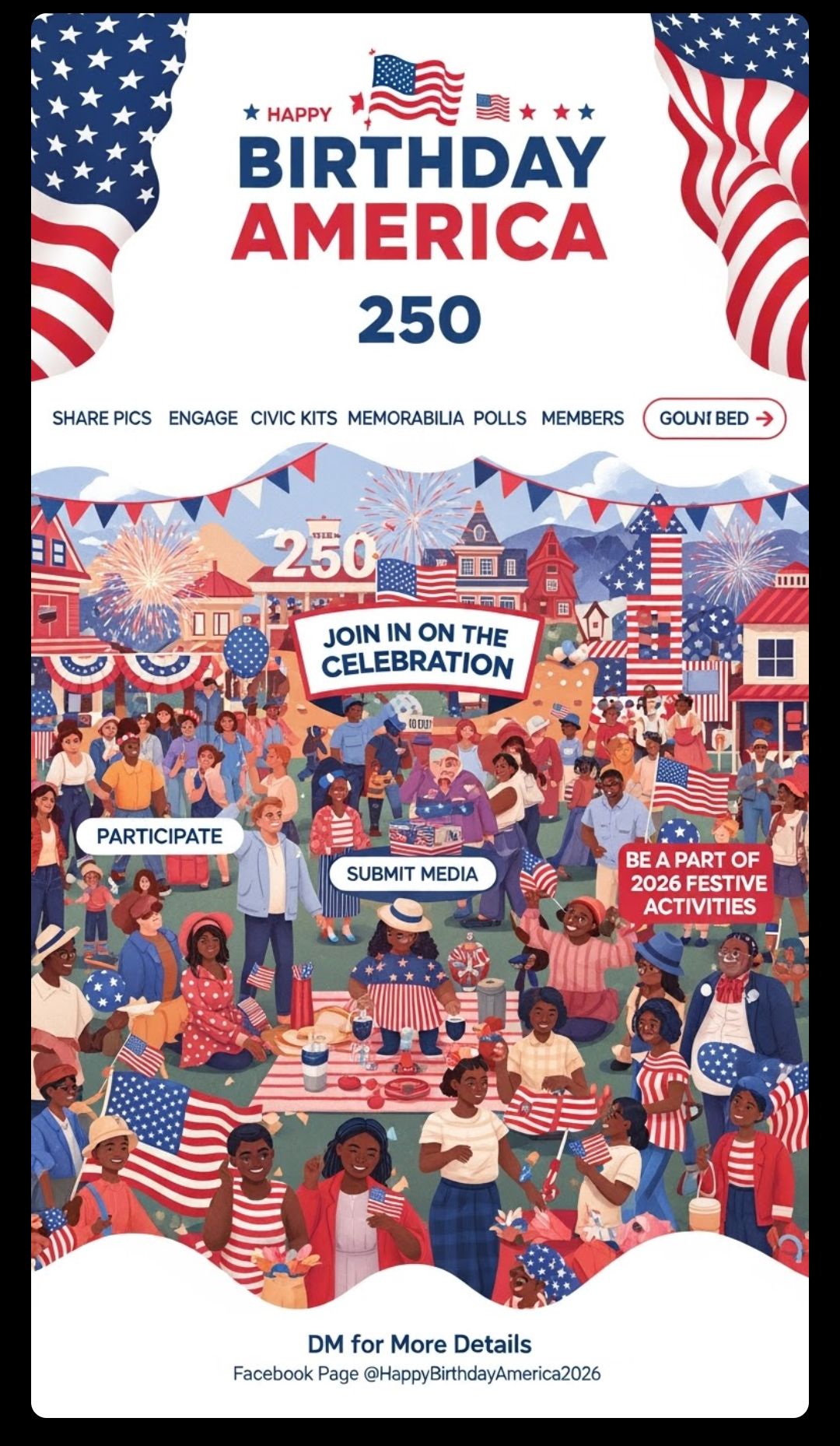 Happy - 🎆🇺🇸 HAPPY 250TH BIRTHDAY, AMERICA! 🇺🇸🎆 From 1776 to 2026 — 250 ...