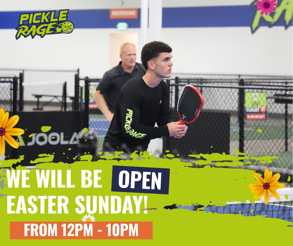 🐇We’re open Easter Sunday from 12 PM... - PickleRage - Mobile | Facebook