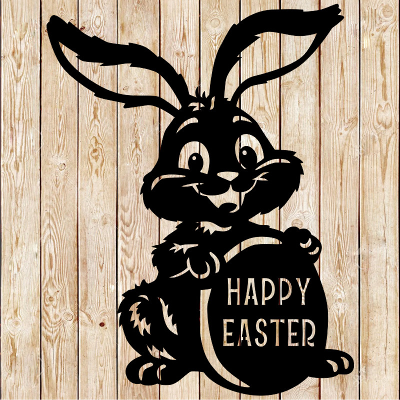 CNC Drawstock - DXF Cutting Files - Easter Bunny Big Egg. Vector ...