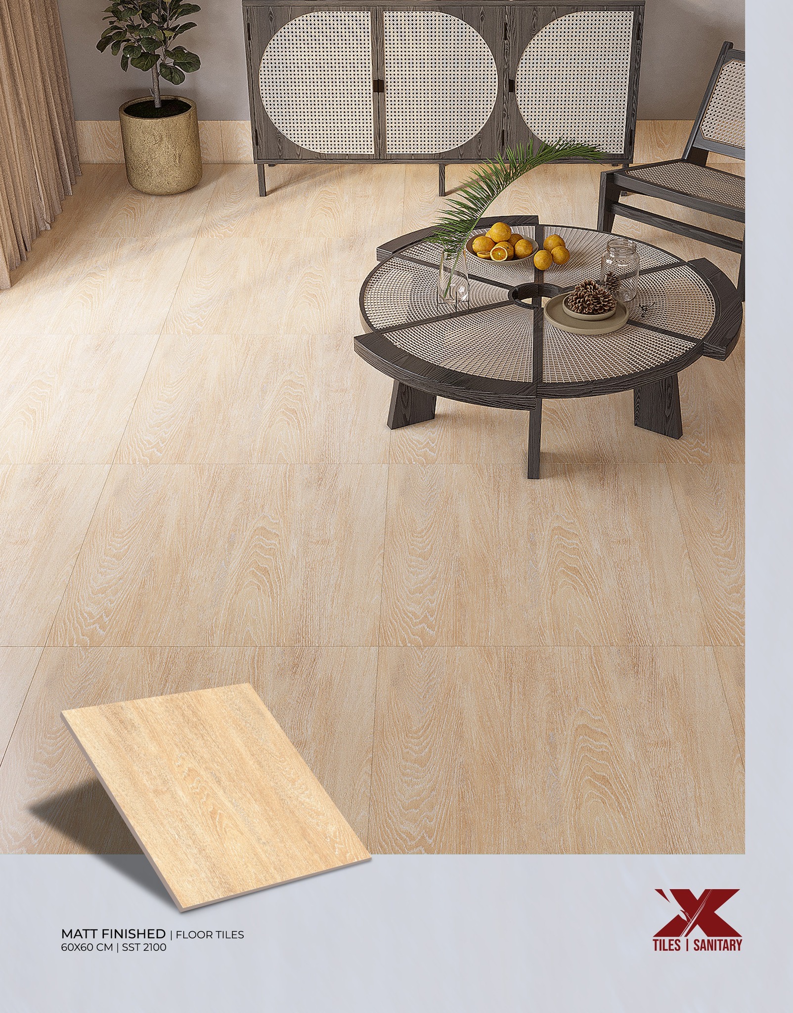 X Tiles - Upgrade your interiors with our stylish matt finished 60x60 ...