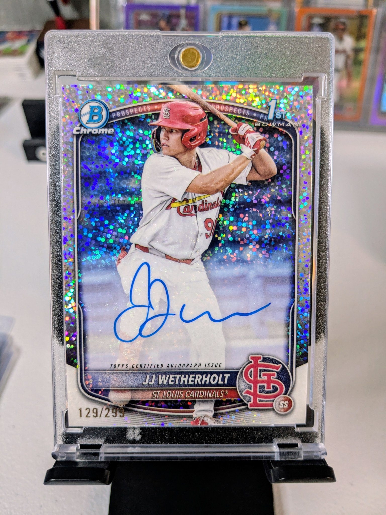 JJ Wetherholt autos and numbered. Feel free to shoot us offers 