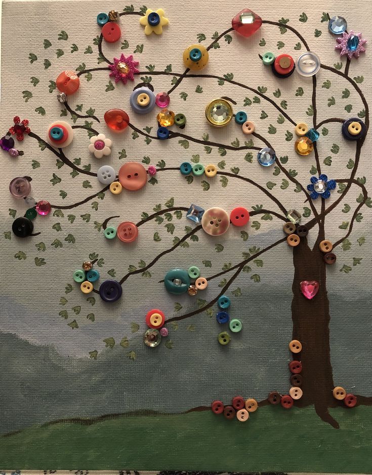 DIY - This Button Tree Is Made From Little Things People Usually Throw ...
