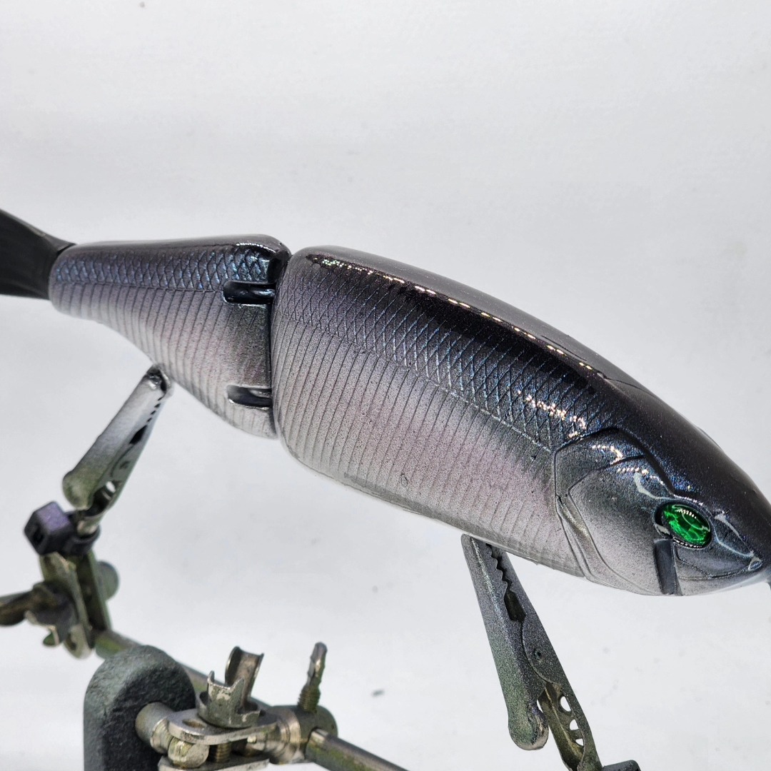 bass ackwards lures Truscend 3 Pack Jointed Swimmer  Angler's Club realistic action 6" Bass Witch. - Delong