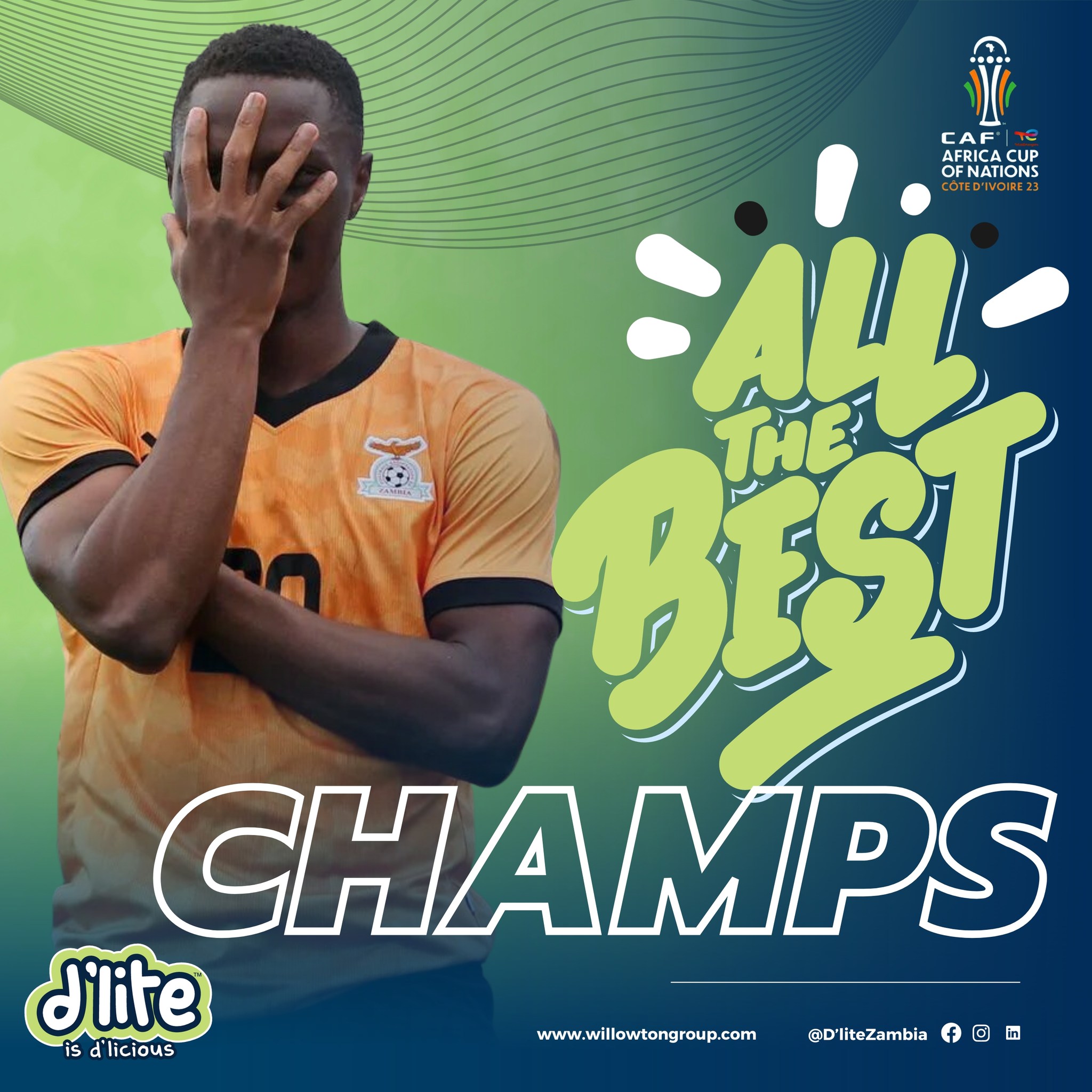 D'lite Zambia - The Chipolopolo boys are ready to put on...
