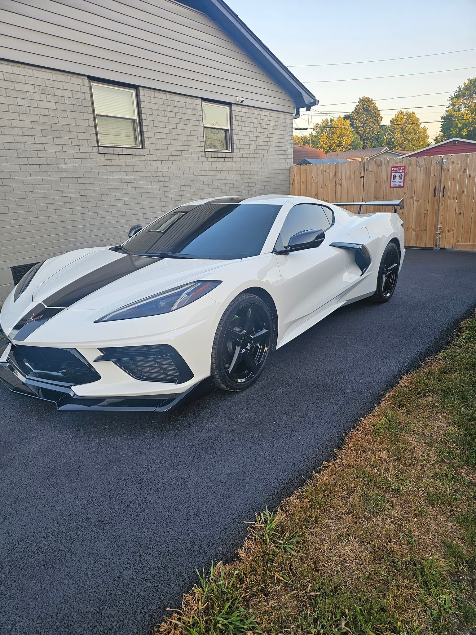 Carbon Flash Look Side Skirts For Corvette C8 2020-2024 – GM Z51 Style Rocker Panels, Pair