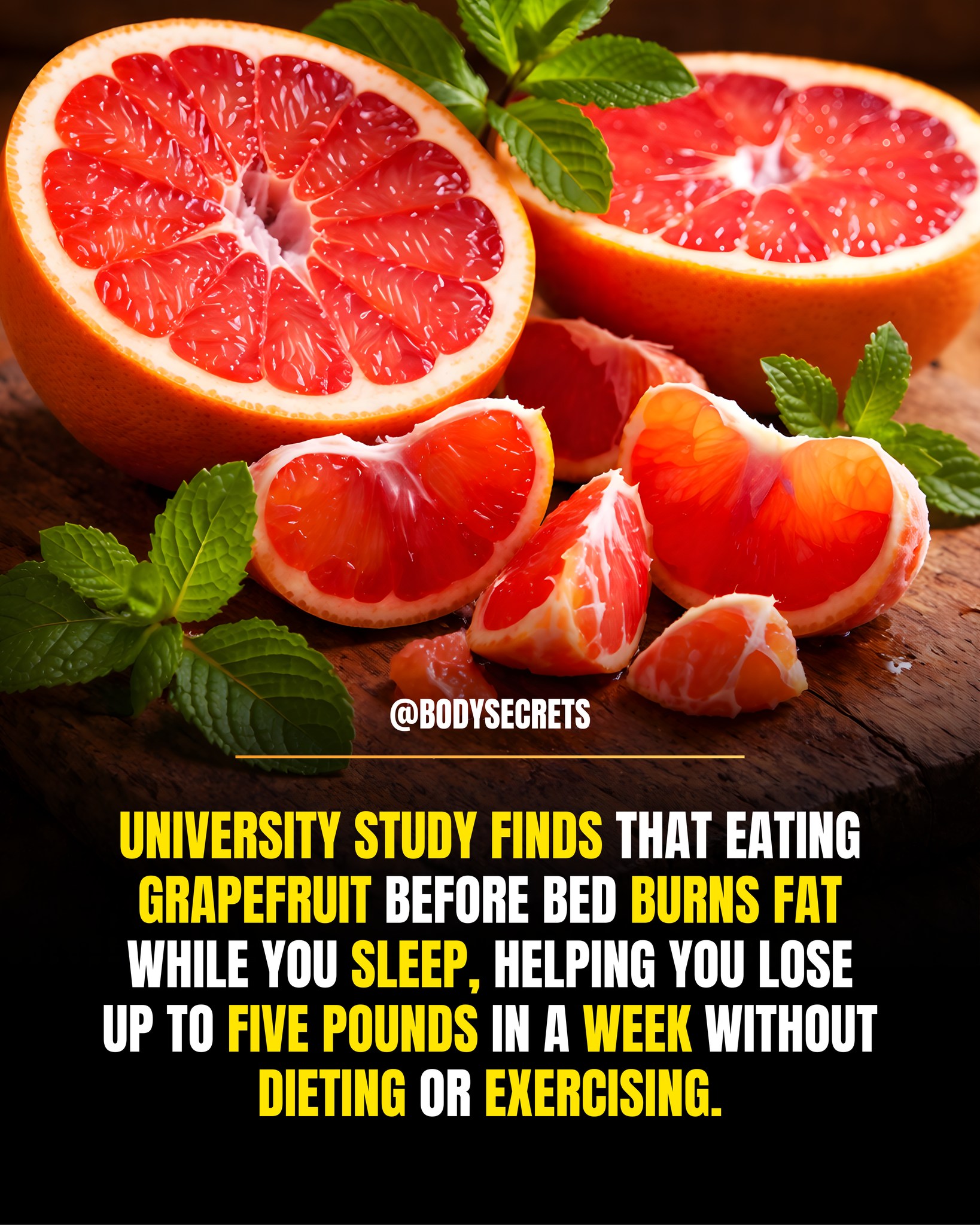 A university study explored the potential effects of eating grapefruit before bed on metabolism and insulin sensitivity during sleep, observing short-term metabolic changes in some participants. Researchers noted that grapefruit contains compounds