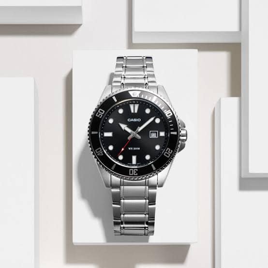 Casio Duro MDV-107 'Pepsi' with double domed sapphire crystal and