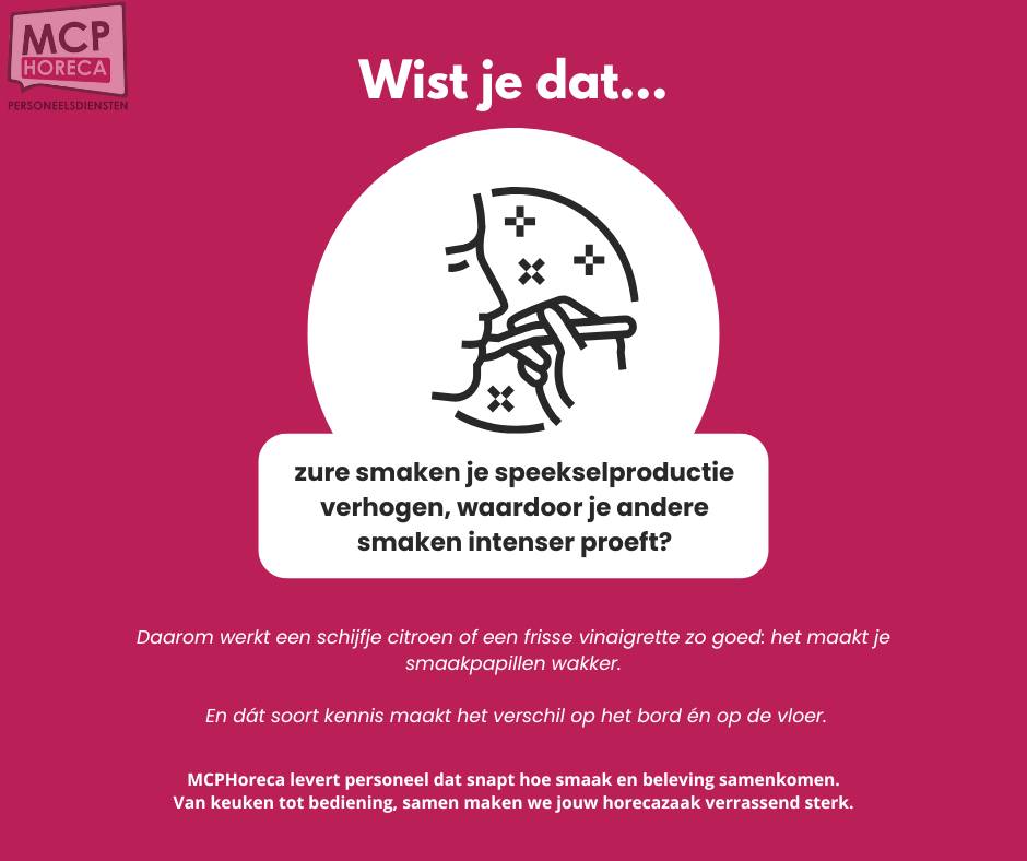 🍋 Zuur? Da’s juist slim!... - MCPHoreca personeelsdiensten | Facebook