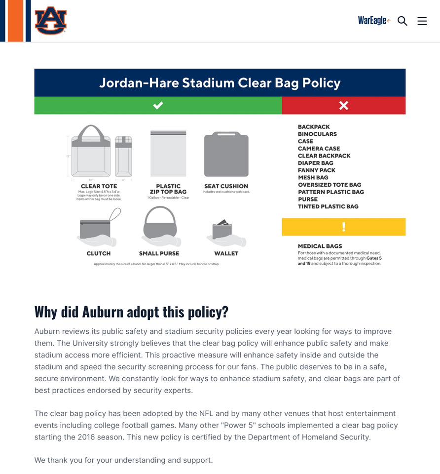 is a clear mini backpack acceptable at jordan hare 2PC Air School W/ Pencil Case Set Are clear bags required at