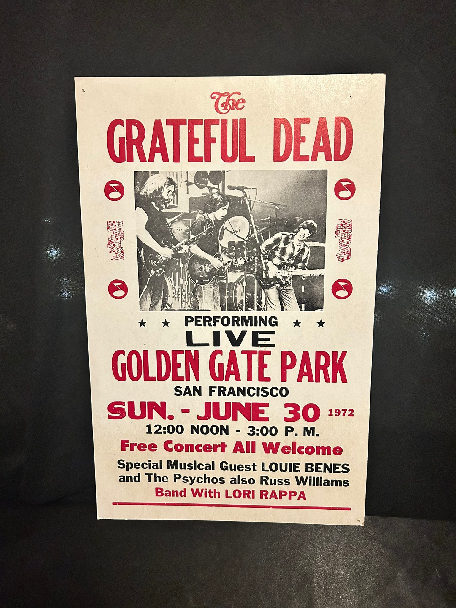 Extremely Scarce 1973 Grateful Dead Wall Of Sound promotional