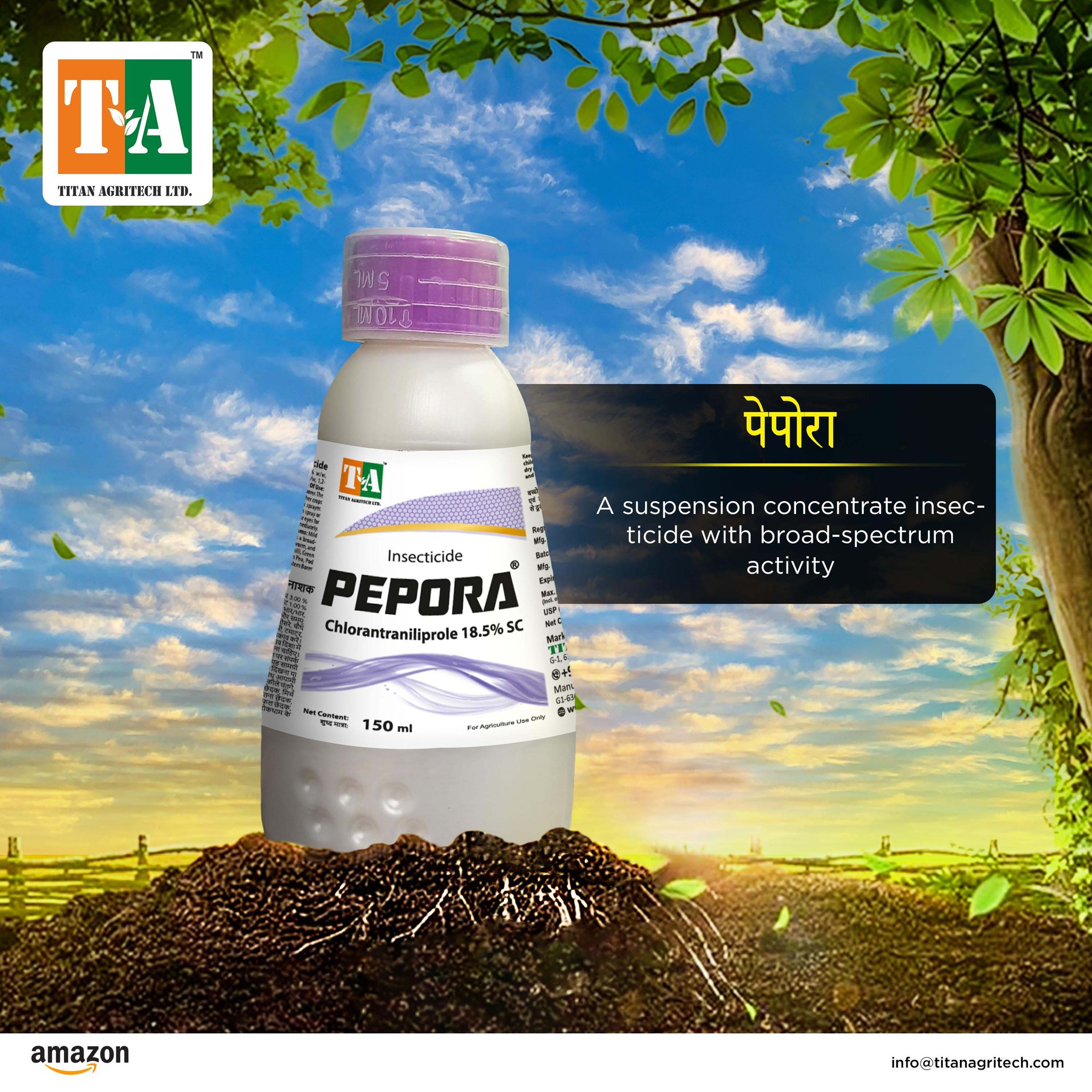 Titan - Pepora, containing Chlorantraniliprole 18.5% SC, is a broad ...