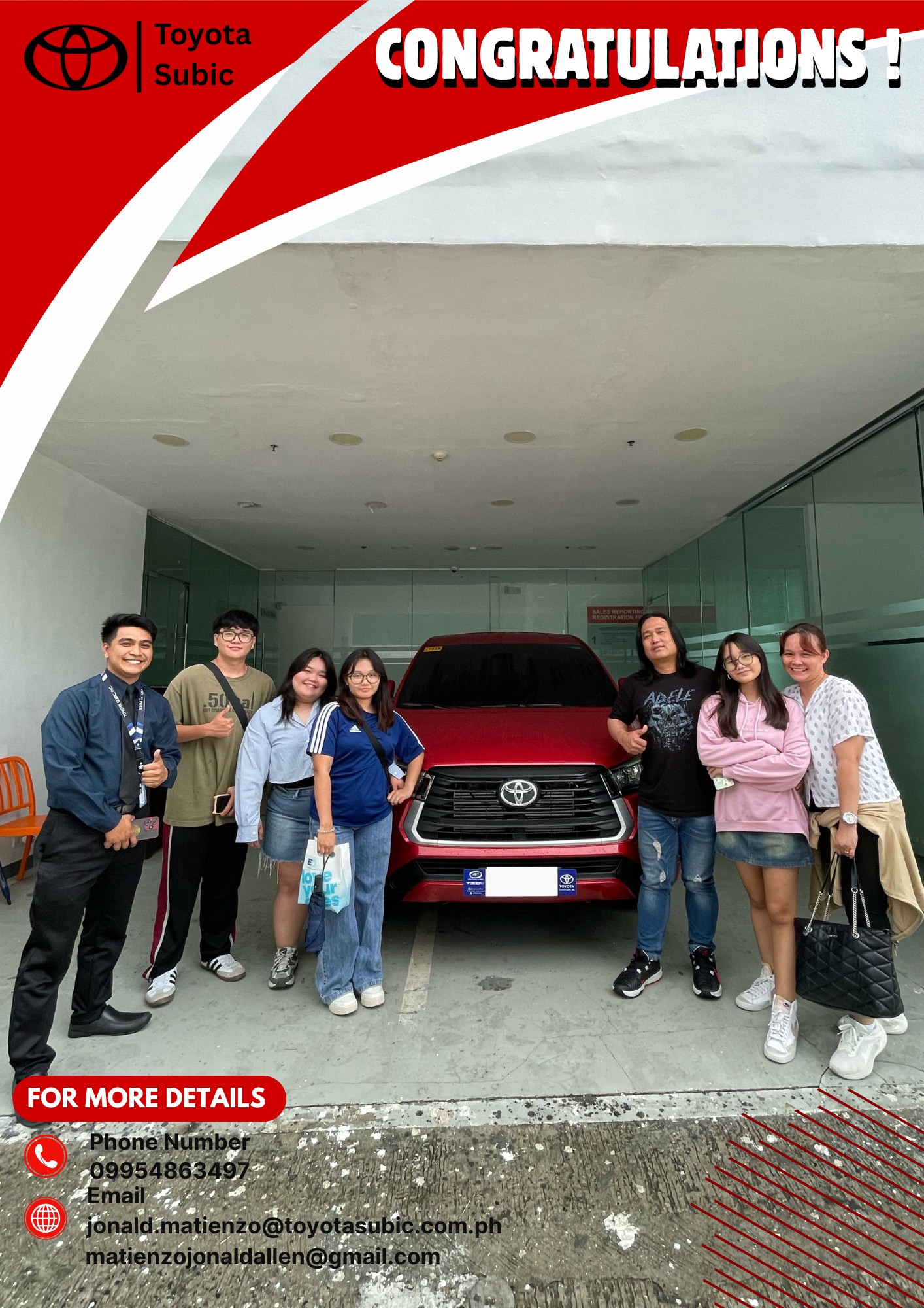 Jonald Matienzo - Toyota Subic Inc.