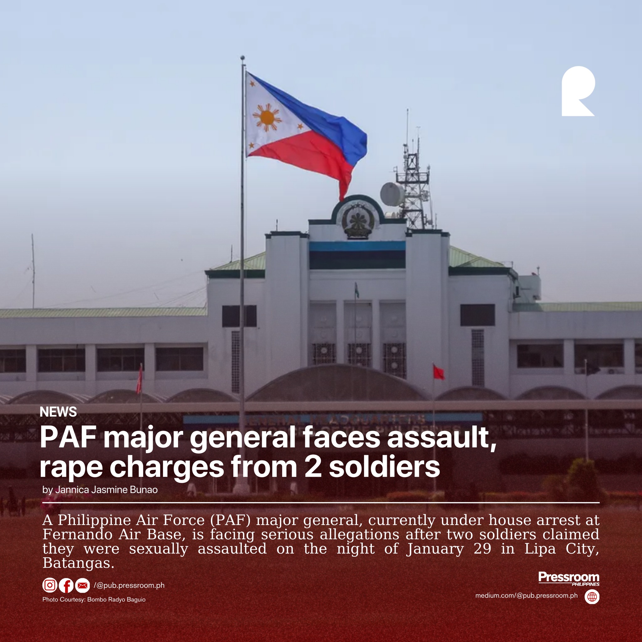 Pressroom - NEWS | PAF major general faces assault, rape charges from 2 ...