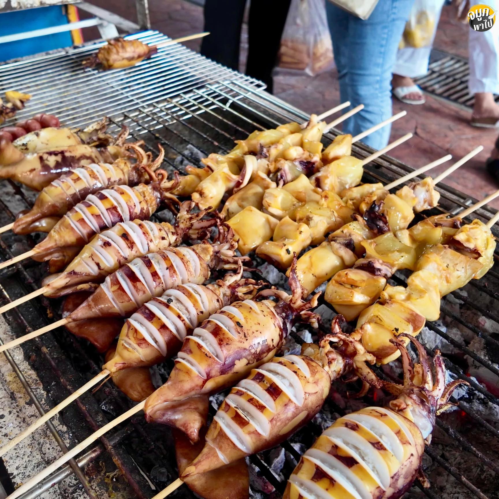 หมึก ชิ้น ย่าง | Rangsit