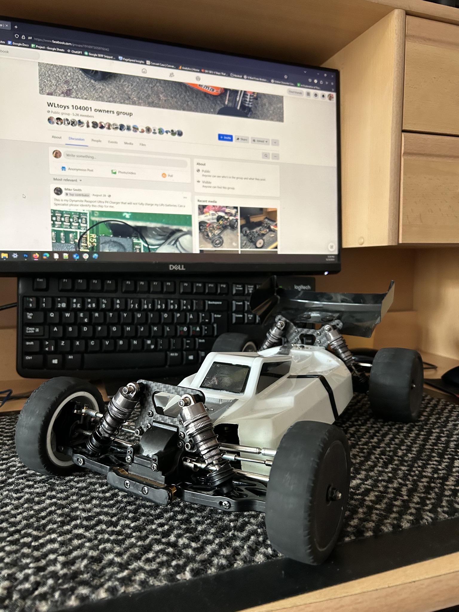 Wltoys 104002 for sale with upgrades and spare parts