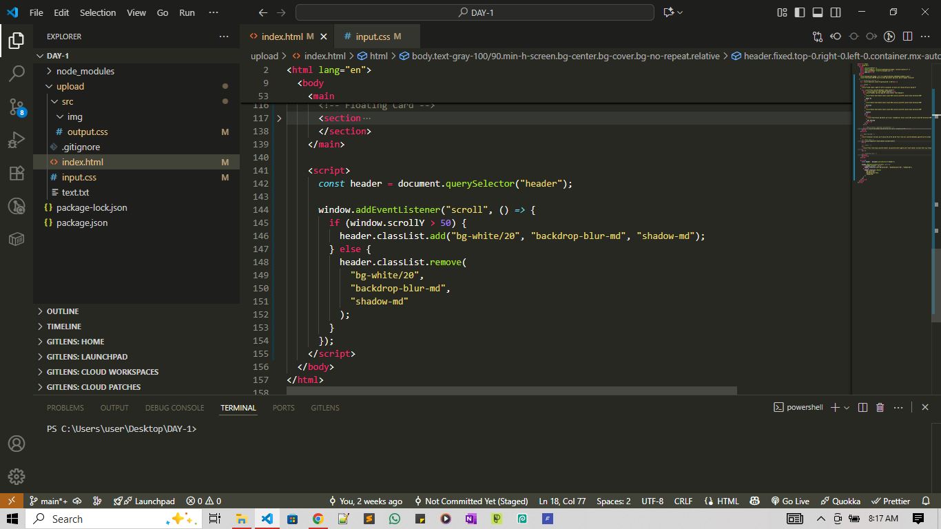 Code - Day 1 of my “Design to Code” challenge 💪 Started with a random ...
