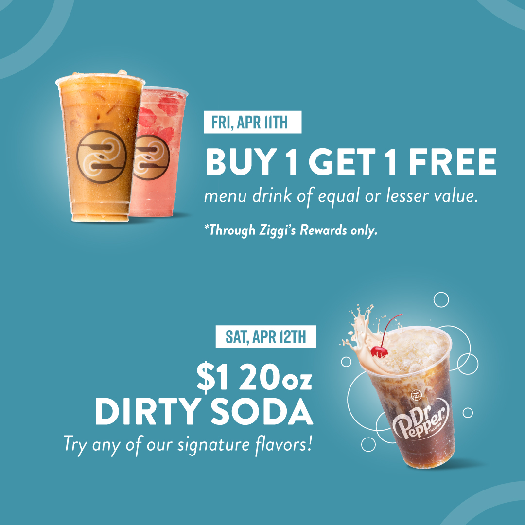 Ziggi's Coffee - Granite Falls, we’re here! To celebrate... | Facebook