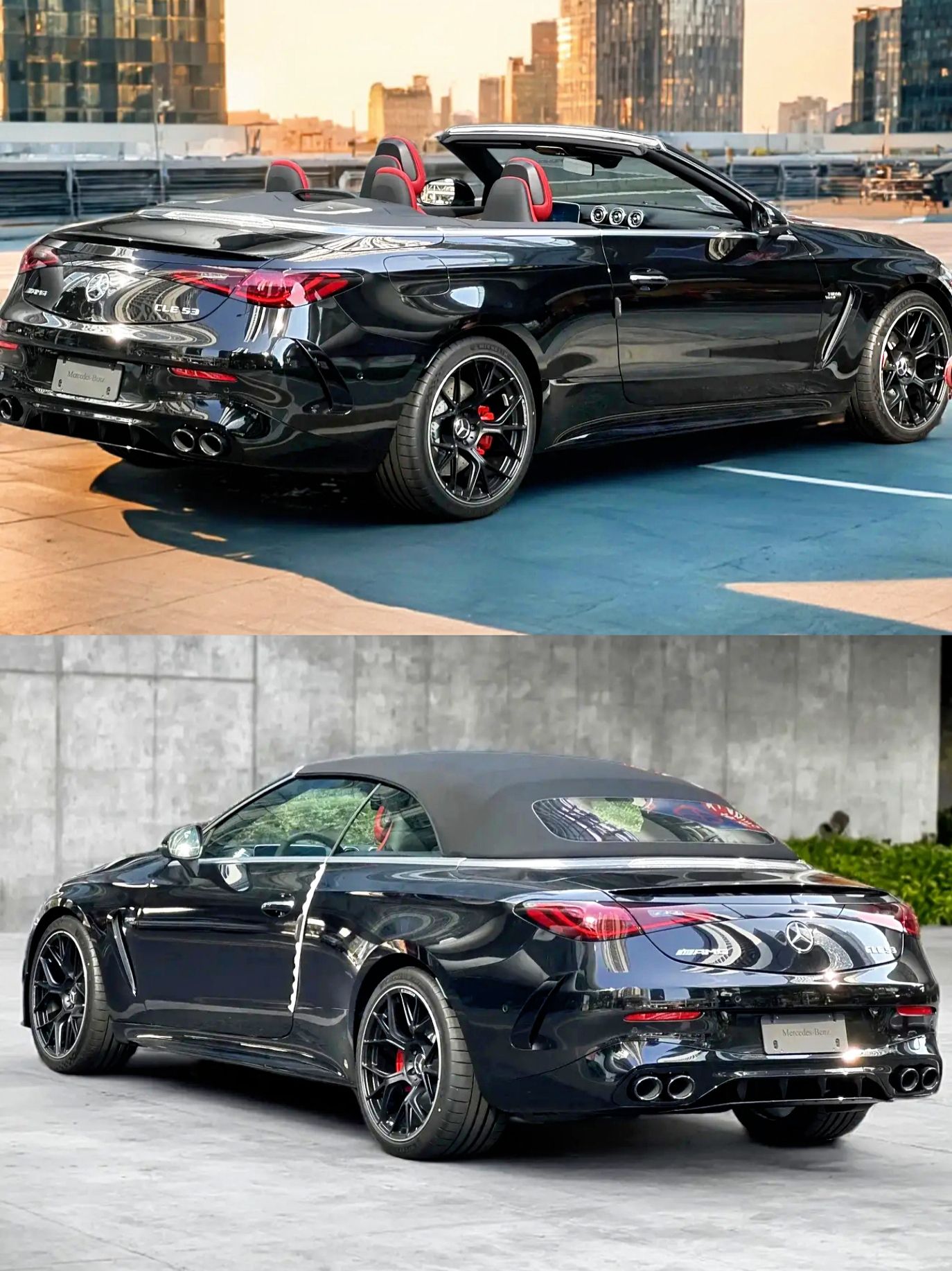 The Mercedes-AMG CLE 53 Cabriolet. Alpine Grey x Tonka Brown