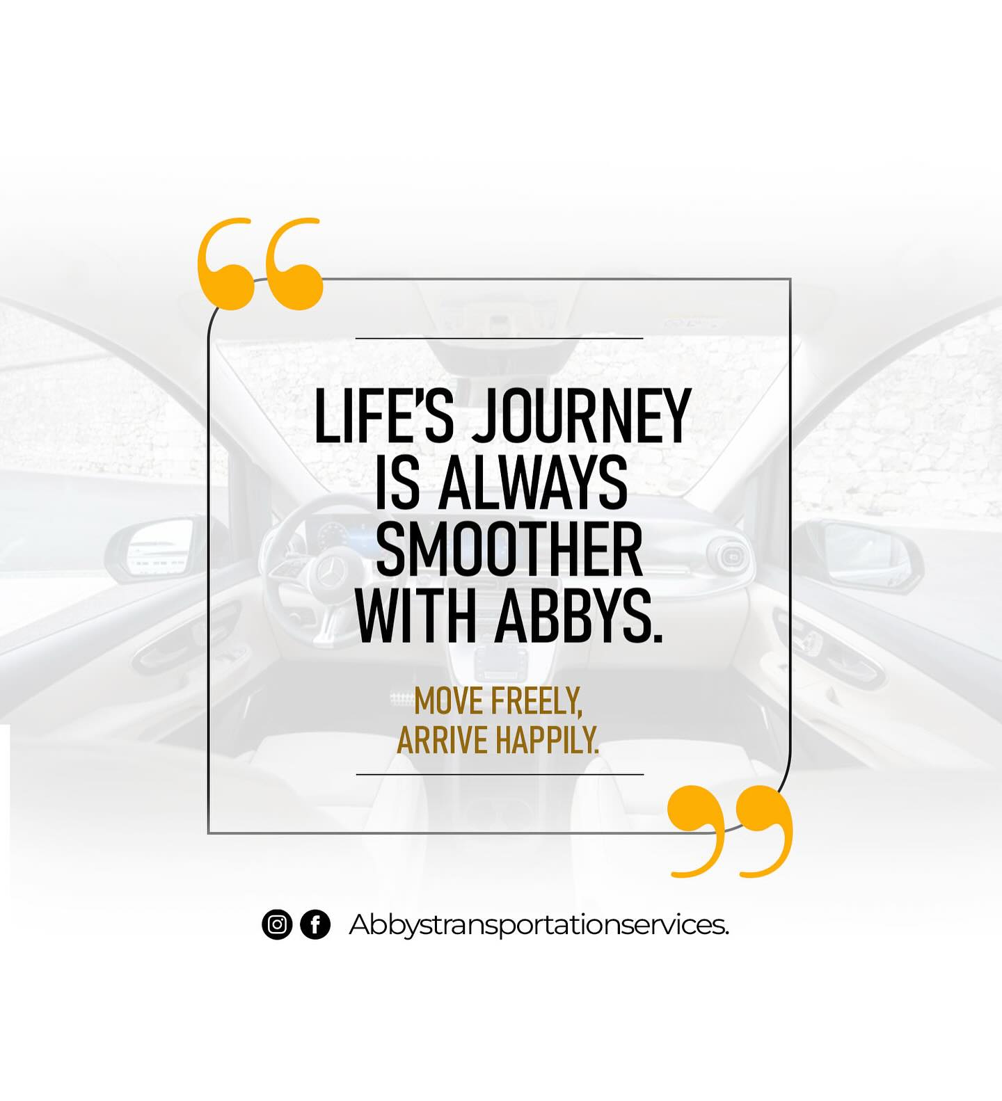 AbbystransportationServices - Quote of the Day: Life’s journey is ...