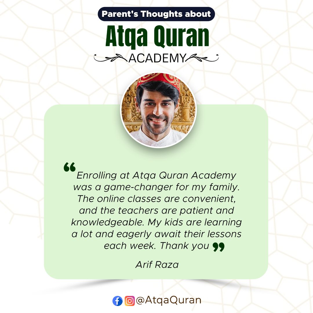 Atqa - ️ Thank you, Mr. Arif Raza! ️ for your kind words! We're ...