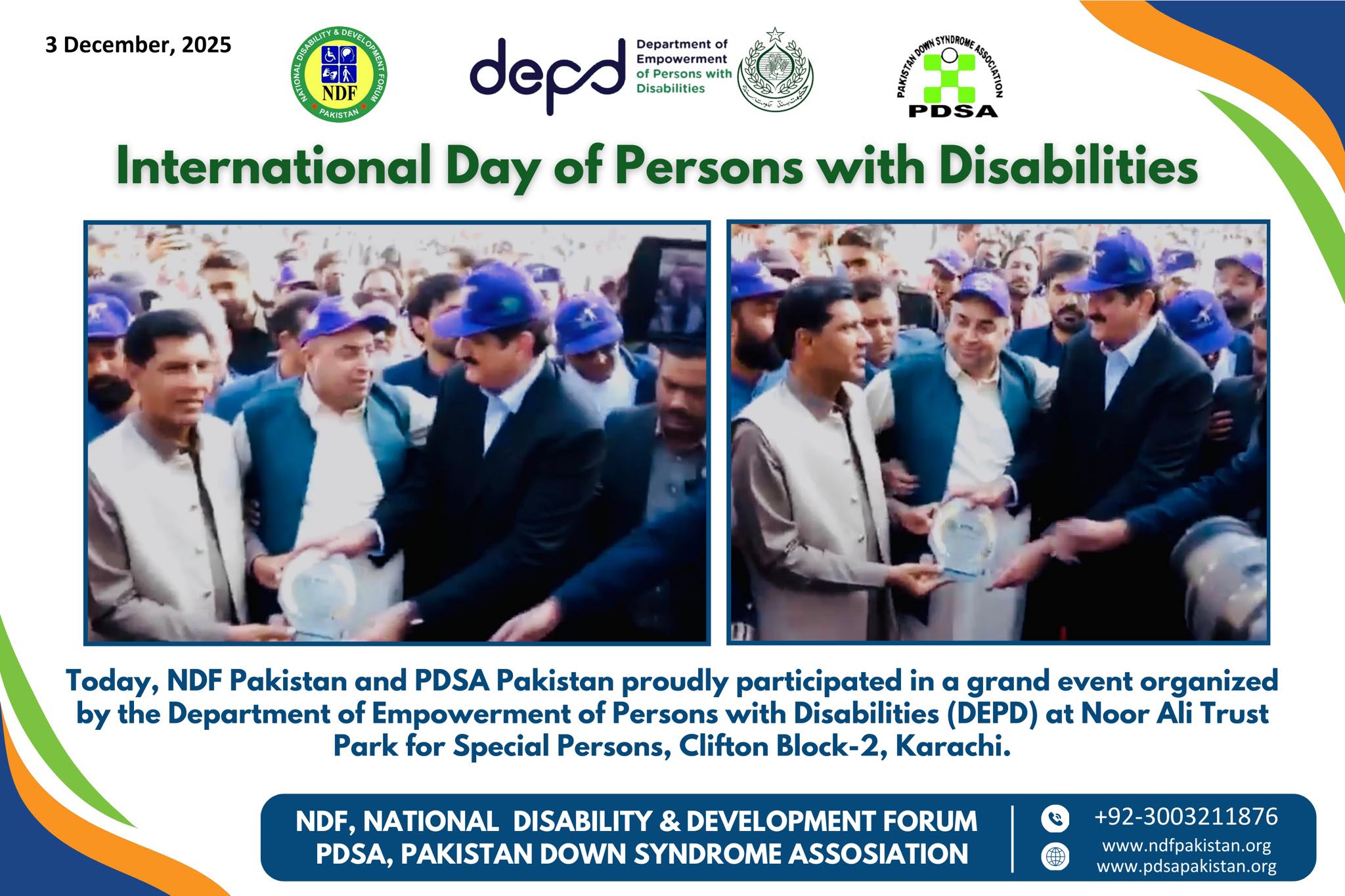 🌟 NDF Pakistan... - National Disability & Development Forum | Facebook