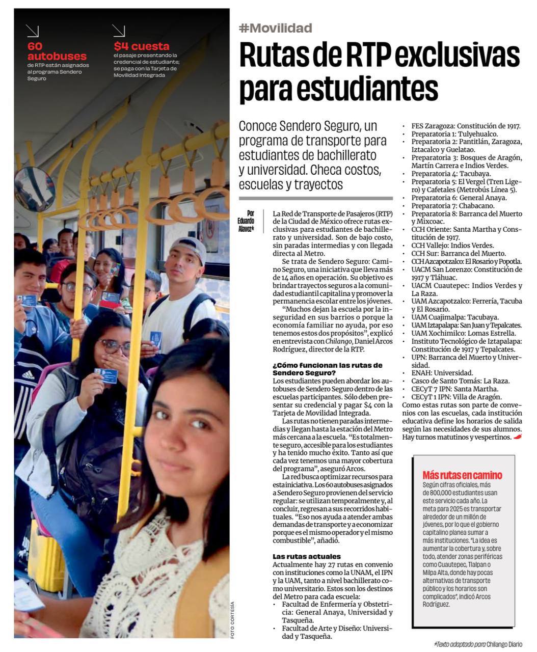 RTP - Red de Transporte de Pasajeros de la Ciudad de México | Mexico City