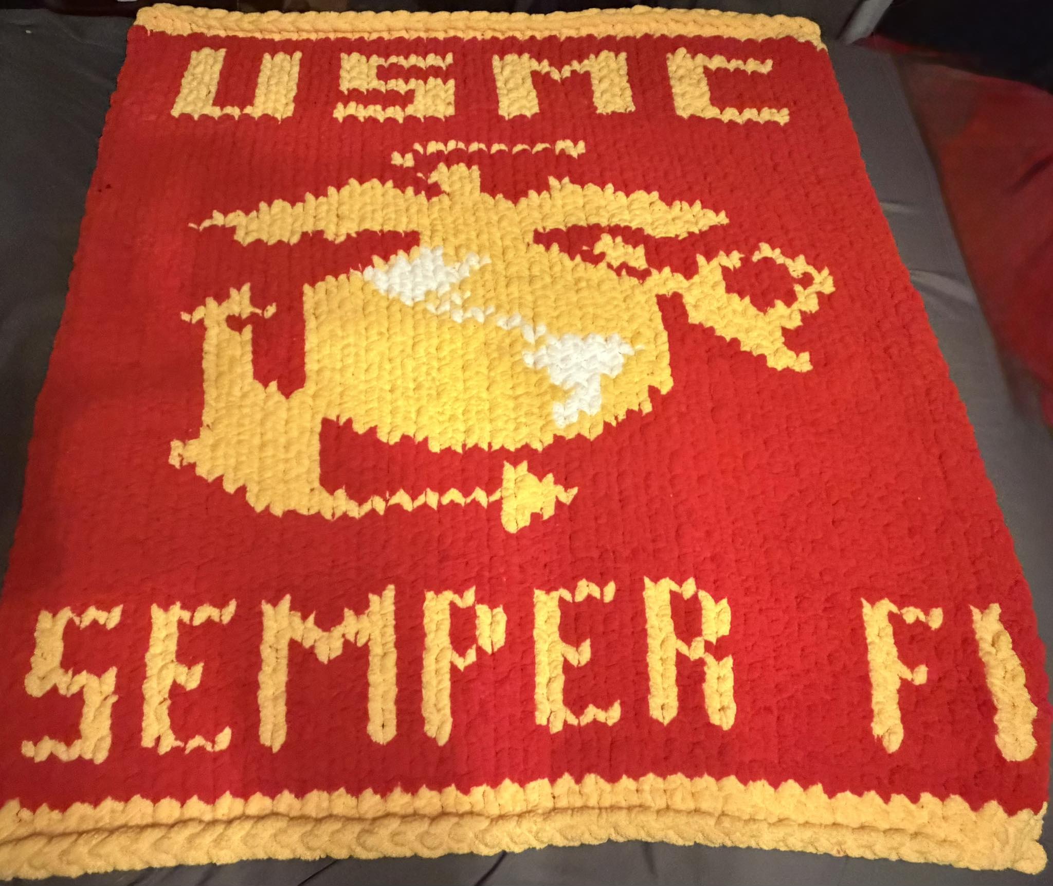 USA U.S. Marine Corps Semper Fi ブランケット 商品の説明商品説明