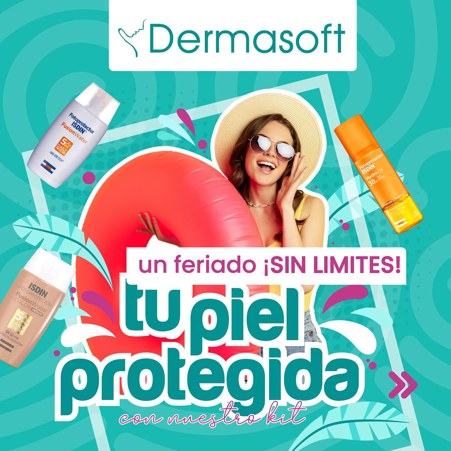 Dermasoft - Tu piel protegida este feriado 😎 con nuestro...