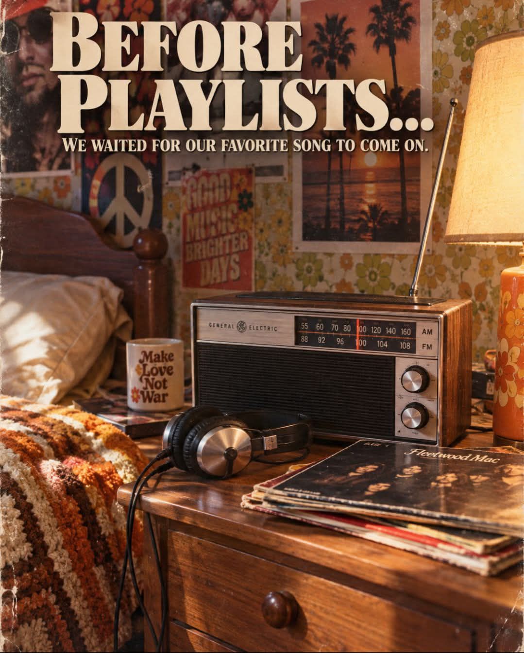When I was young I'd listen to the radio Waiting for my favorite